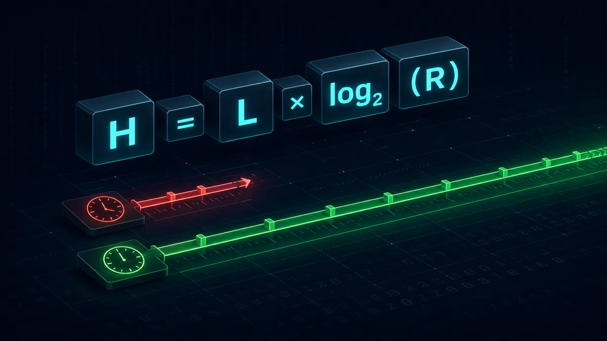 password entropy formula and crack time visual
